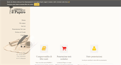 Desktop Screenshot of libreriailpapiro.it